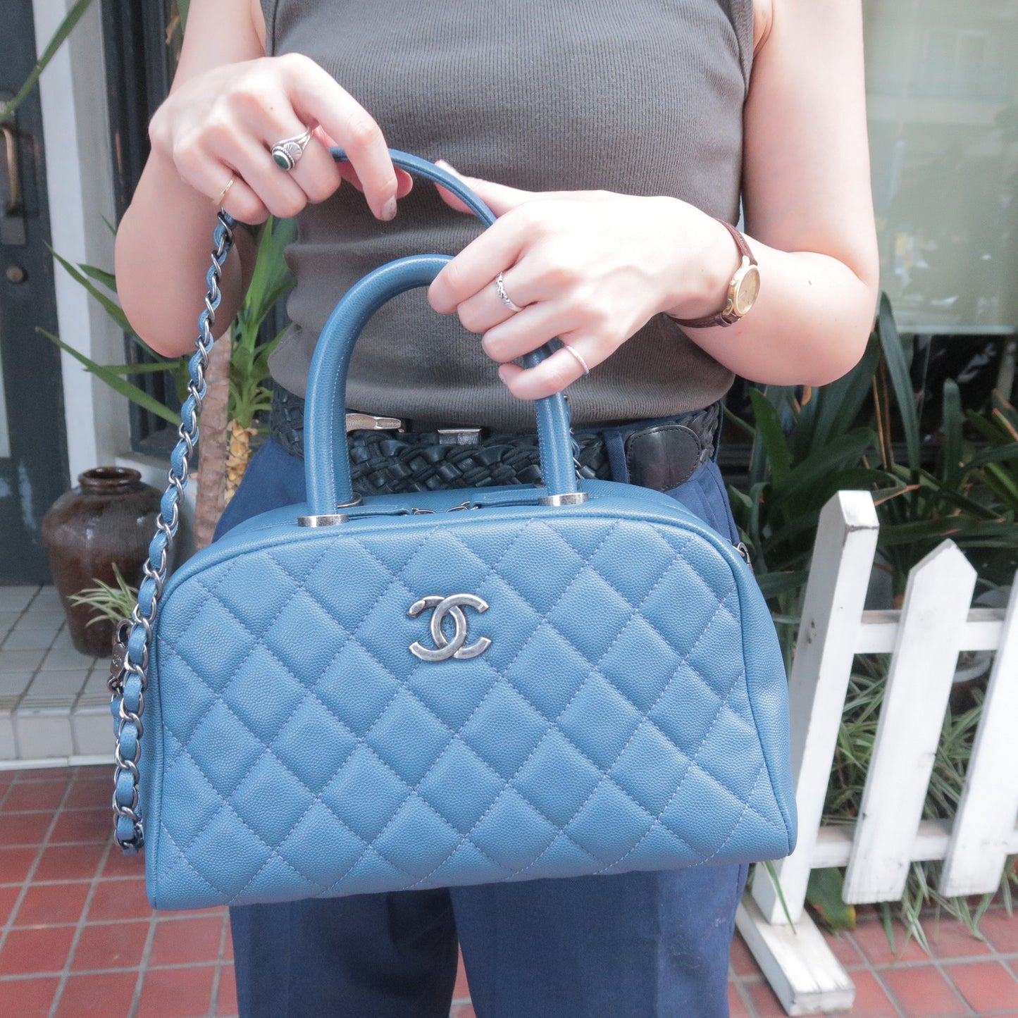 Chanel Matelasse 30 Chain Shoulder Bag Ladies A58600 Caviar Skin